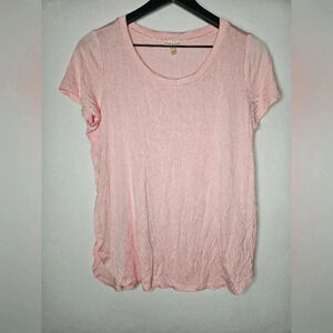 Articles Of Society Short Sleeve Tee in Pink Size Small